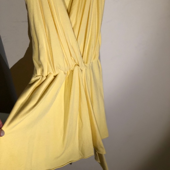Yellow Ella Moss wrap style top - Picture 3 of 3